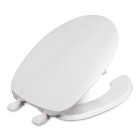 220-001 Centoco Round Plastic Toilet Seat Open Front With Cover Heavy Duty