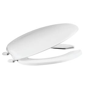 620-001 Centoco Elongated Plastic Toilet Seat Open Front With Cover Heavy D