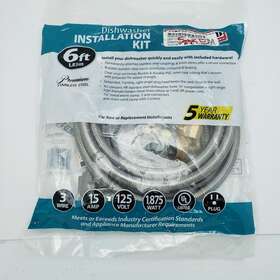 Certified Appliance Dwkit1 Dishwasher Install Kit Accessories
