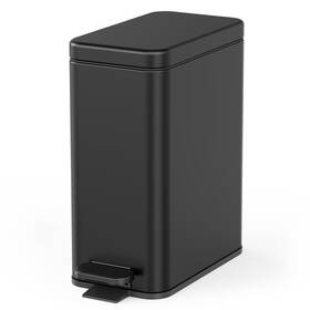 Amzusijs01blk010081 Cesun Bathroom Trash Can With Lid 2.6 Gallon Small Black Garbage Ca