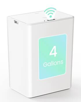 Amzusijs01wht030161 Cesun 4 Gallon Bathroom Trash Can With Lid Small Automatic Touchl