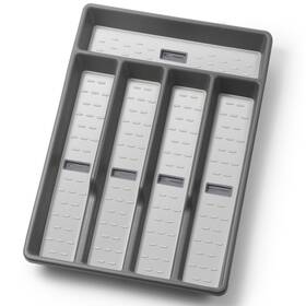 Cherhome 768420338782 Silverware Organizer With Cutlery Icons Tray For Kitchen Drawe
