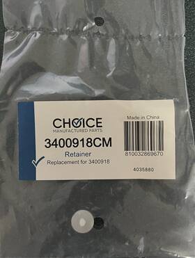 3400918cm Choice Manufactured Parts Brand New 3400918 Dishwasher Retainer Clip Whirlpool Kitchenaid Maytag