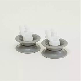 611666cm-2 Choice Manufactured Parts 2 Pack Of 611666 For Bosch Dishwasher Upper Rack Roller With Axle