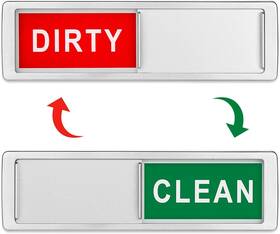Cimkiz 600682802918 Dishwasher Magnet Clean Dirty Sign Non-scratching Strong Or A Silver