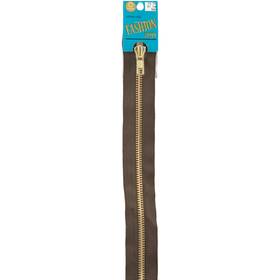 24-56b Coats & Clark Fashion Metal Brass Separating Zipper 24 Inch -cloister Brown F25f