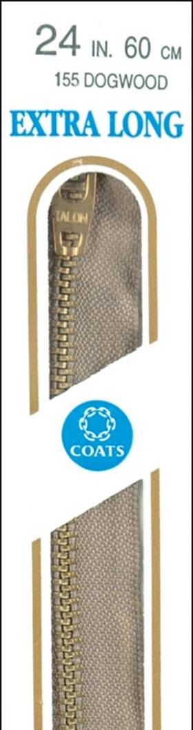 36-155 Coats & Clark Extra Long Metal Zipper 36 Inch -dogwood F28