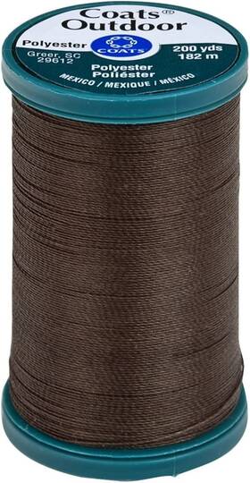 D71-50 Coats & Clark Outdoor Living Thread Mini King Spool 200yd-dark Brown