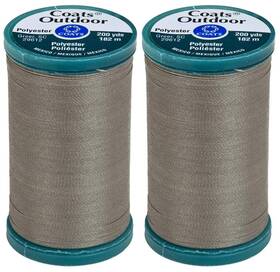 S971-770 Coats Corrente 741498714412 2-pack Bundle - Outdoor Living Thread 200 Yards Each Steel