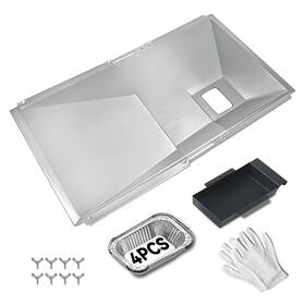 Xj-33901-jyp Cogrichbf Universal Grease Tray With Catch Pan Adjustable Drip For 3/4/5/6 Burner