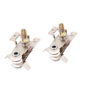 Comok 448314668067 2pcs Ac 250v 125v 16a Adjustable Bimetal Cooker Temperature Heating Thermosta