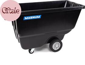 Duc100-12 Corp Magnum Tilt Truck 1 Cu. Yd. Covered Capacity Dump Cart With Heavy Duty 12 Inch Whee