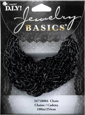 34718004 Cousinsdiy Cousindiy Jewelry Basics Metal Chain 100 Inch -black Small Oval