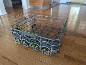 Dw2450 Cove Dishwasher Bottom Rack Assembly For