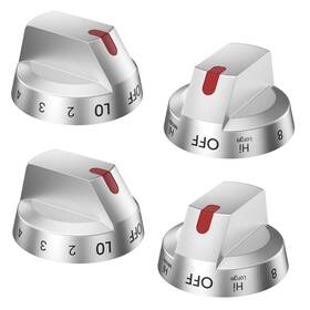Dg94-03500v Cowherding Dg94-03500a/z 4pcs For Samsung Electric Stove Knob Replacement
