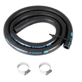 Dkaikai 762531341846 Dishwasher Discharge Hose 6 Ft Rubber With 2 Clamps 7/8 Inch Id For Un