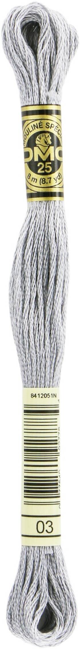 8.7yd-medium Dmc 117-03 12 Pack 6-strand Embroidery Cotton Tin