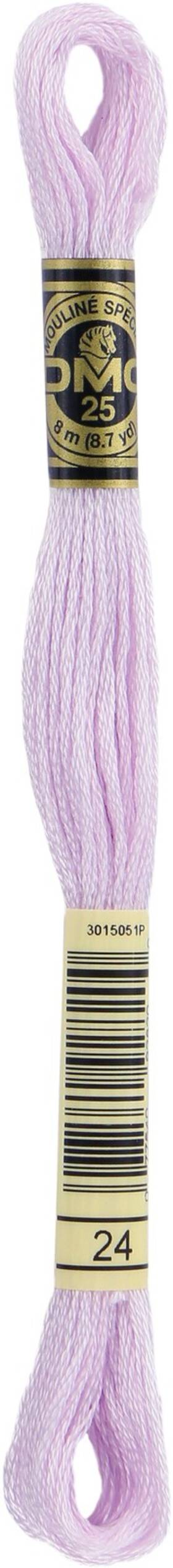 117-24 Dmc 12 Pack - 6-strand Embroidery Cotton 8.7yd-white Lavender
