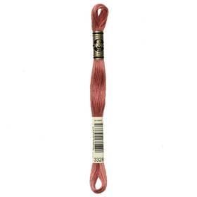 117-3328 Dmc 12 Pack - 6-strand Embroidery Cotton 8.7yd-dark Salmon