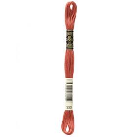 8.7yd-medium Dmc 117-350 12 Pack - 6-strand Embroidery Cotton Coral