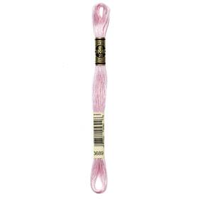 117-3689 Dmc 12 Pack - 6-strand Embroidery Cotton 8.7yd-light Mauve