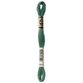 117-3815 Dmc 12 Pack - 6-strand Embroidery Cotton 8.7yd-dark Celadon Green