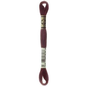 117-3857 Dmc 12 Pack - 6-strand Embroidery Cotton 8.7yd-dark Rosewood