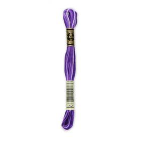 8.7yd-variegated Dmc 117-52 12 Pack 6-strand Embroidery Cotton Violet