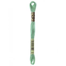 117-563 Dmc 12 Pack - 6-strand Embroidery Cotton 8.7yd-light Jade