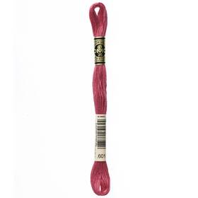 Dmc 117-601 12 Pack - 6-strand Embroidery Cotton 8.7yd-dark Cranberry