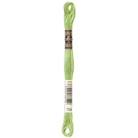 8.7yd-bright Dmc 117-704 12 Pack - 6-strand Embroidery Cotton Chartreuse