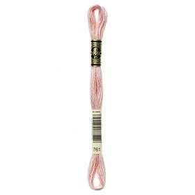117-761 Dmc 12 Pack - 6-strand Embroidery Cotton 8.7yd-light Salmon