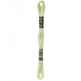 117-772 Dmc 12 Pack - 6-strand Embroidery Cotton 8.7yd-light Pine Yellow Green