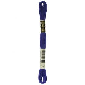 8.7yd-royal Dmc 117-797 12 Pack - 6-strand Embroidery Cotton Blue