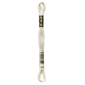 117-822 Dmc 12 Pack 6-strand Embroidery Cotton 8.7yd-light Beige Grey