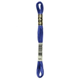 117-825 Dmc 12 Pack 6-strand Embroidery Cotton 8.7yd-dark Blue