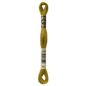 8.7yd-golden Dmc 117-832 12 Pack - 6-strand Embroidery Cotton Olive