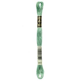 8.7yd-medium Dmc 117-913 12 Pack - 6-strand Embroidery Cotton Nile Green