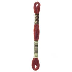 8.7yd-red Dmc 117-919 12 Pack 6-strand Embroidery Cotton Copper