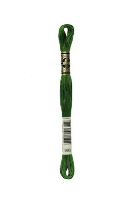 8.7-yard Dmc 117-986 6 Strand Embroidery Cotton Floss Very Dark Forest Green