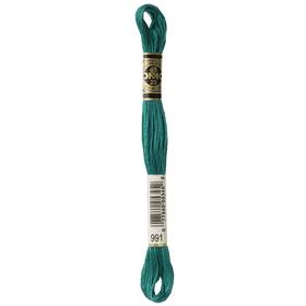 117-991 Dmc 12 Pack - 6-strand Embroidery Cotton 8.7yd-dark Aquamarine