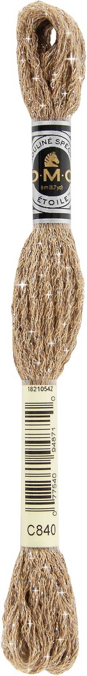 8.7yd-medium Dmc 617-c840 6 Pack - 6-strand Etoile Embroidery Floss Beige Brown 617-c84