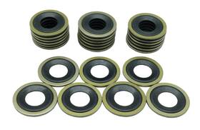 097-021-25 Dsnaduo 25 Pcs Metal/rubber Drain Plug Gasket Fits 1/2 M12 So Replace 097-021
