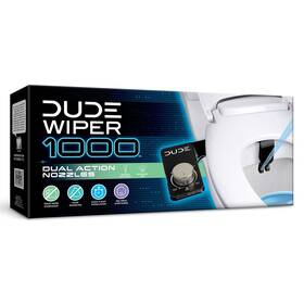Dude Wipes 858993006871 Wiper 1000 - Bidet Attachment Black Dual-action Nozzle And Control Pan