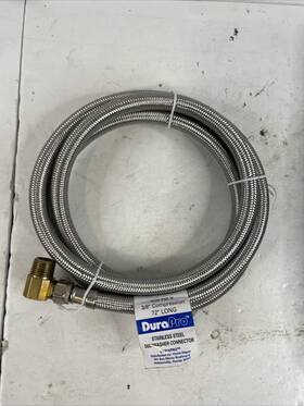 231214 Durapro 3/8 Fip X Compression 72 Inch Dishwasher Supply Line