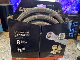 0788155 Eastman New 8-ft 3/8 Inch Compression Inlet Pipe Thread Outlet Dishwasher Hose