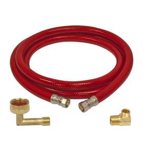 Eastman 091712410614 6 Foot Reinforced Pvc Dishwasher Connector 3/8 Inch X