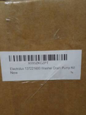 137221600 Electrolux Brand New Drain Pump Kit 137221600. Genuine Oem Original Box Sealed