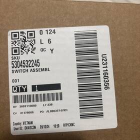 5304532245 Electrolux Electrolux/frigidaire Dishwasher Switch Assembly