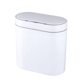 Jah6711 Elpheco 2.5 Gallon Bathroom Trash Can With Lid Slim Motion Sensor Garbage Ca